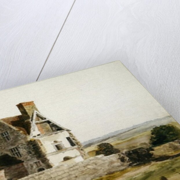 Remains of Parton Hall, Staffordshire, 1820 by Cornelius Varley