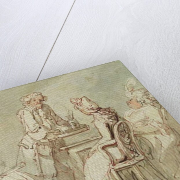 A Tea Party by Thomas Rowlandson