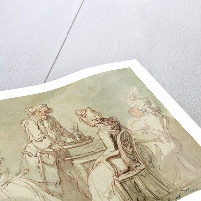 A Tea Party by Thomas Rowlandson