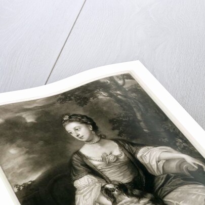 Lady Caroline Russell, engraved by James McArdell by Joshua (after) Reynolds