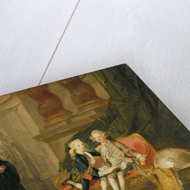 Prince George and Prince Edward Augustus Sons of Frederick Prince of Wales, with their tutor Dr Francis Ayscough, c.1748-49 by Richard Wilson