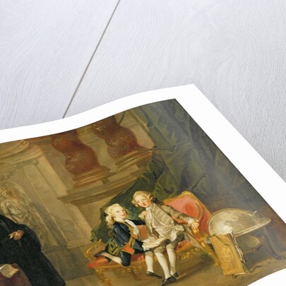 Prince George and Prince Edward Augustus Sons of Frederick Prince of Wales, with their tutor Dr Francis Ayscough, c.1748-49 by Richard Wilson
