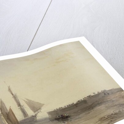 Entrance to Calais Harbour, 1829 by David Cox