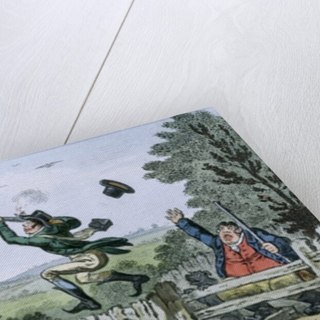 Cockney Sportsmen: Shooting Flying by Isaac Cruikshank