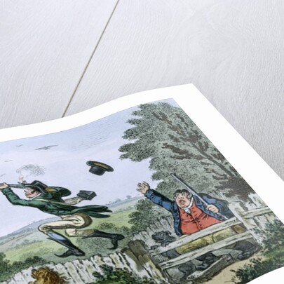 Cockney Sportsmen: Shooting Flying by Isaac Cruikshank