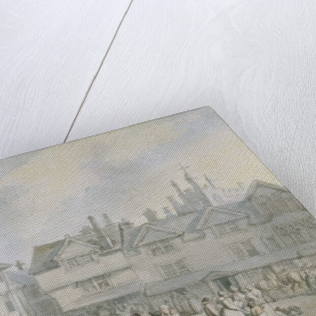 A Review in a Market Place, c.1790 by Thomas Rowlandson