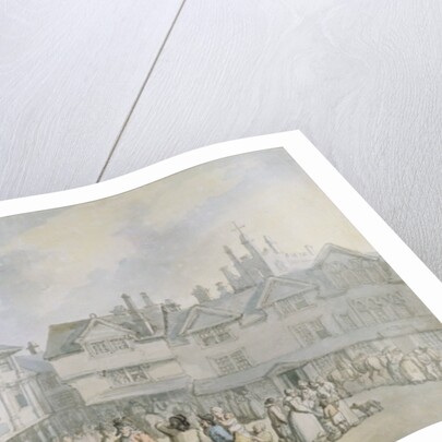 A Review in a Market Place, c.1790 by Thomas Rowlandson