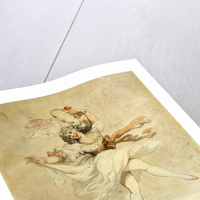 Female Dancer with a Tambourine, 1790-95 by Thomas Rowlandson