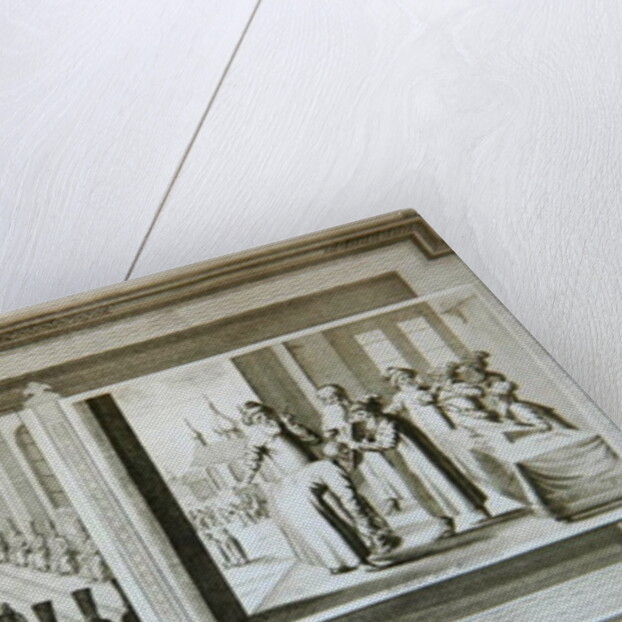 Scenes depicting an ambassadorial audience with the Czar of Russia and Muscovites declaring an oath by Pieter Van der Aa