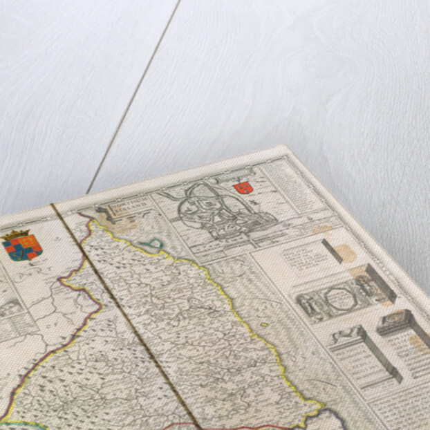 Map of Northumberland by John Speed