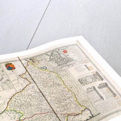 Map of Northumberland by John Speed