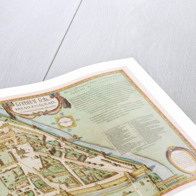 Map showing the Kremlin, Moscow, 1662 by Joan Blaeu