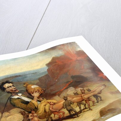 A caricature of Edward George Bulwer Lytton c.1840 by Hablot Knight Browne