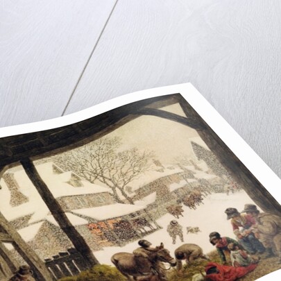 A Village Snow Scene, 1819 by Robert Hills