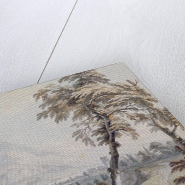 Italianate Landscape with Travellers, no.1 by Paul Sandby