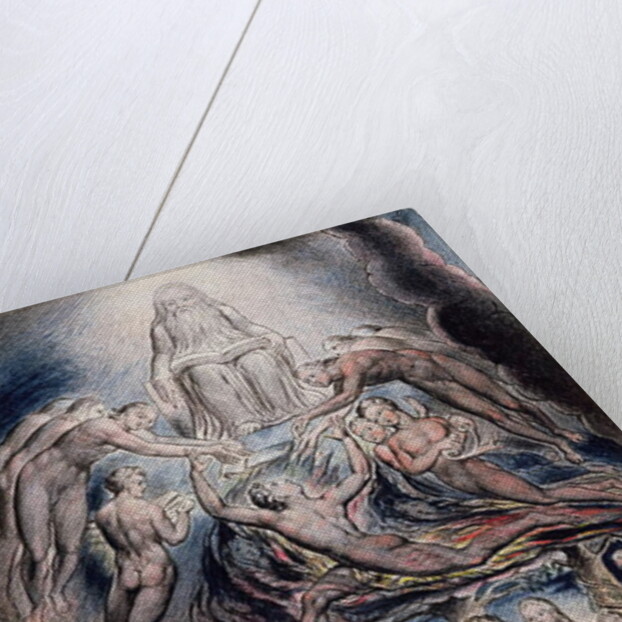 Illustrations of the Book of Job, pl.3: Satan before the throne of God, after William Blake by John Linnell