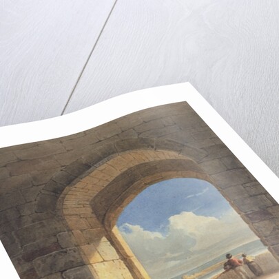 An Arch at Holy Island, Northumberland, 1809 by John Varley