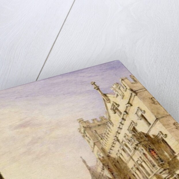 Exeter College, Oxford, 1835 by Joseph Murray Ince