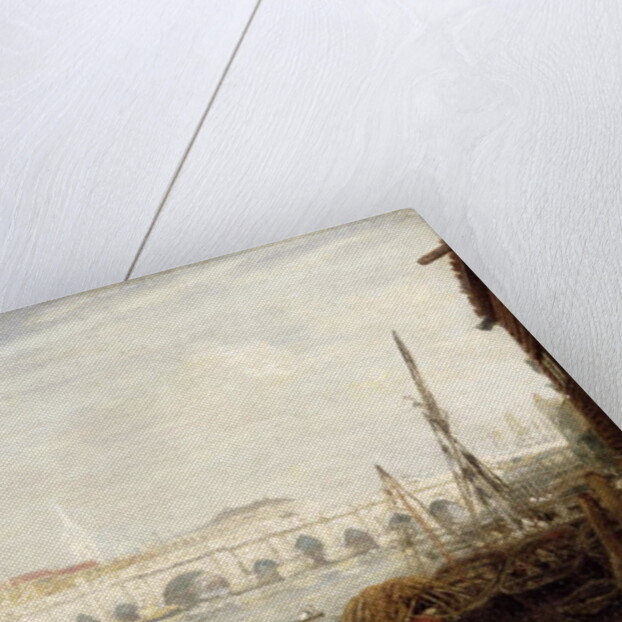 The Monument and London Bridge, c.1820-80 by Frederick Nash