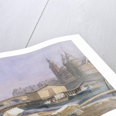 The Pont au Change and the Conciergerie, Paris, 1837 by Richard Redgrave