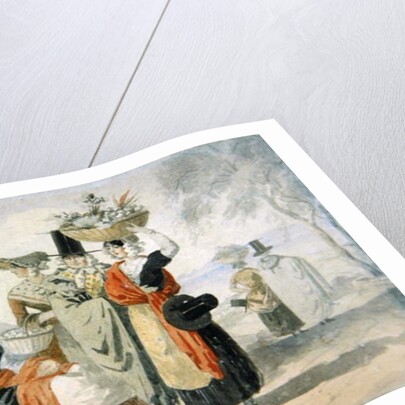 Welsh Fisherwomen by English School