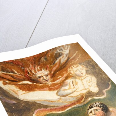 our naked men emerging from their element by William Blake