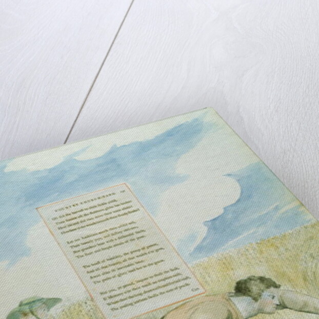 Elegy written in a Country Church-yard, design 109 from 'The Poems of Thomas Gray', 1797-98 by William Blake