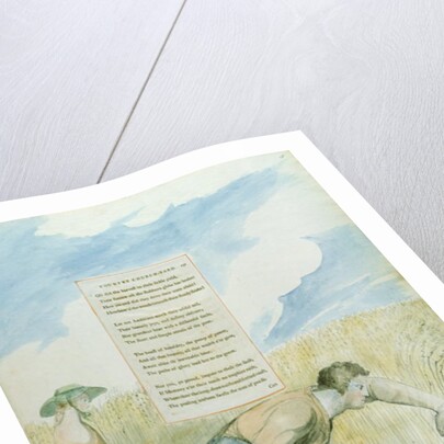 Elegy written in a Country Church-yard, design 109 from 'The Poems of Thomas Gray', 1797-98 by William Blake