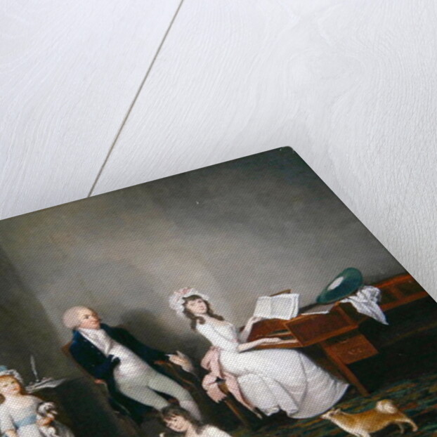 John Richard Comyns of Hylands Essex, with his daughters, 1775 by John Greenwood