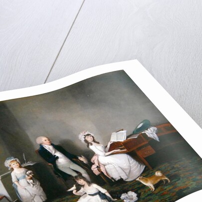 John Richard Comyns of Hylands Essex, with his daughters, 1775 by John Greenwood