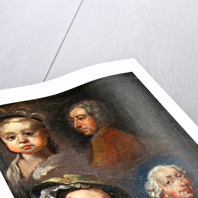 Study of Heads by William Hogarth