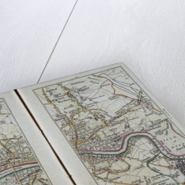 Map of East London, plates 20-21 by John Cary