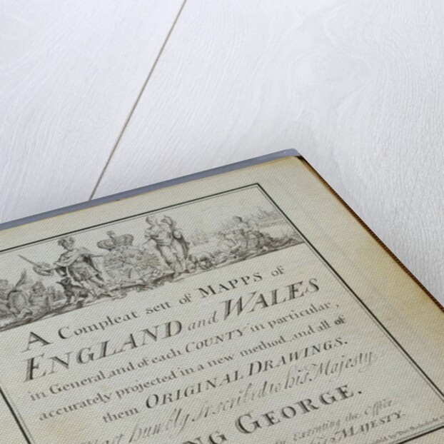 Title Page of 'A Compleat Sett of Mapps of England and Wales in General...', 1724 by Thomas Badeslade