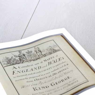 Title Page of 'A Compleat Sett of Mapps of England and Wales in General...', 1724 by Thomas Badeslade