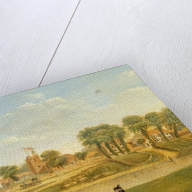 The Old Parish Church and Village, Hampton-on-Thames, Middlesex by English School