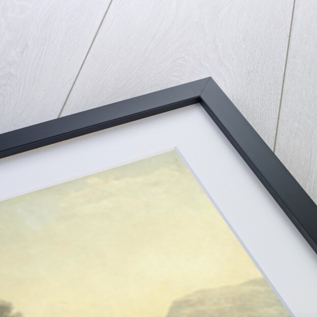 Hilly landscape with River and Cattle, c.1810 by John Glover