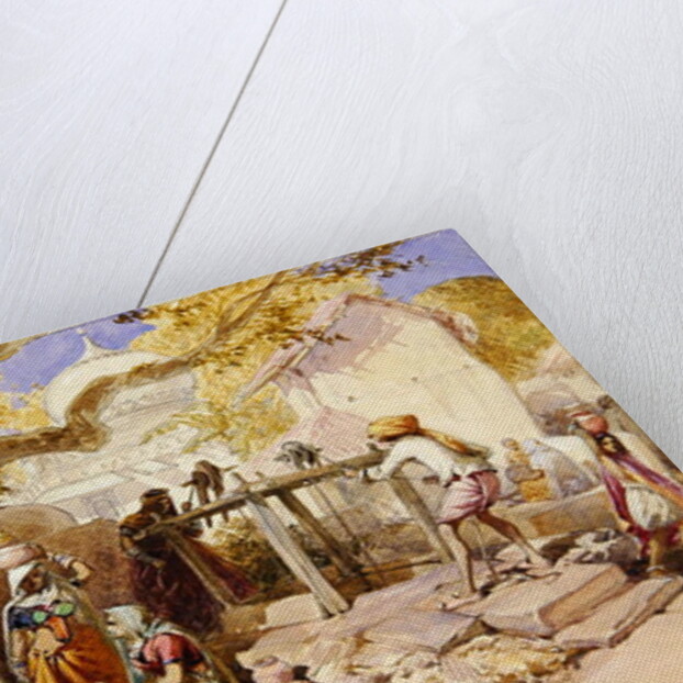 The Village Well, 1864 by William 'Crimea' Simpson