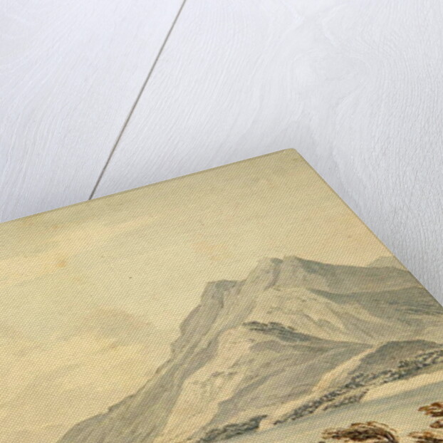 Mountain of Rigi and the Ancient Castle of Hapsbourg on the Lake of Lucerne by Thomas Sunderland