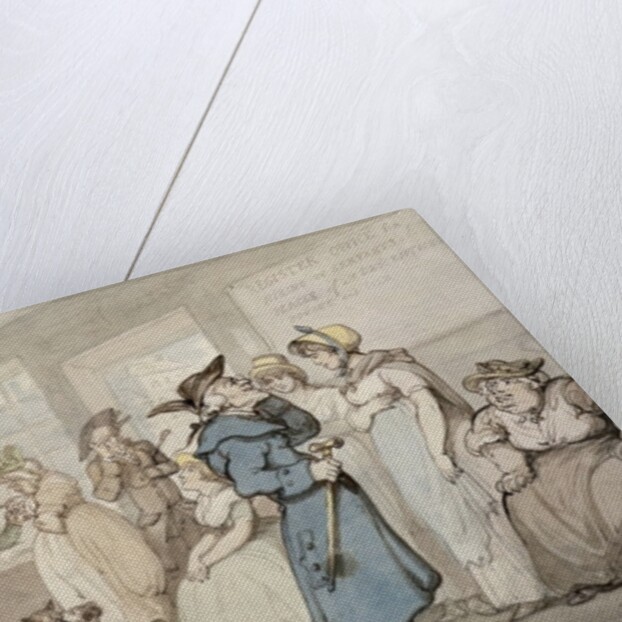 Register Office for the Hiring of Servants, c.1805 by Thomas Rowlandson