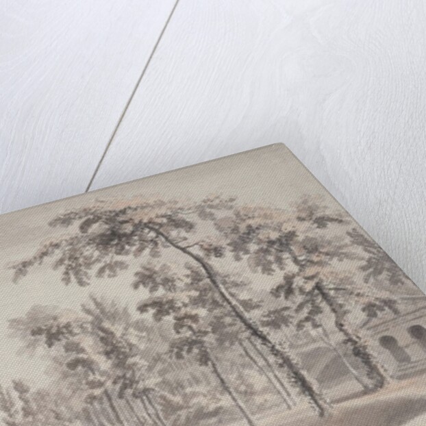 The Grotto and the Temple of Contemplation, Stowe, 1752 by Jean Baptiste Claude Chatelain