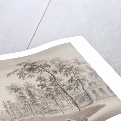 The Grotto and the Temple of Contemplation, Stowe, 1752 by Jean Baptiste Claude Chatelain