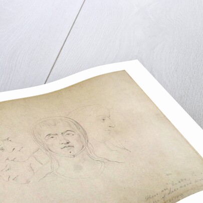 Five Visionary Heads of Women, c.1820 by William Blake