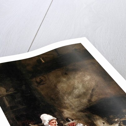 A Woman and Child by a Hearth, 1842 by William Evans