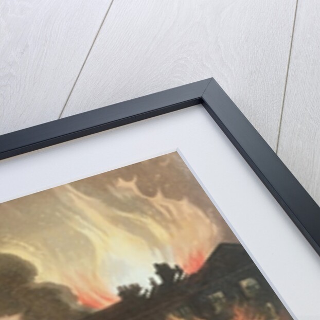 Fire in London by T. & Pugin A.C. (1762-1832) (after) Rowlandson