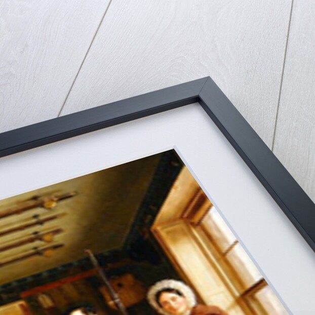 Discussing a Catch of Salmon in a Scottish Fishing-Lodge, c.1840 by William Shiels