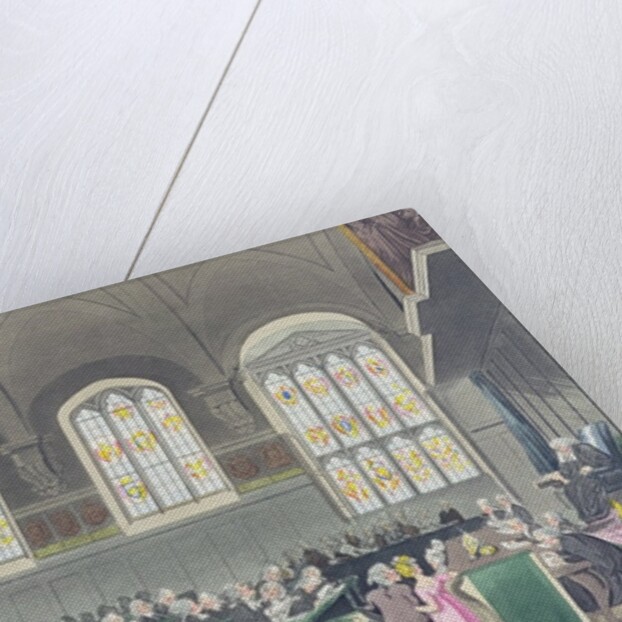 Court of Chancery, Lincoln's Inn Hall by T. & Pugin A.C. (after) Rowlandson