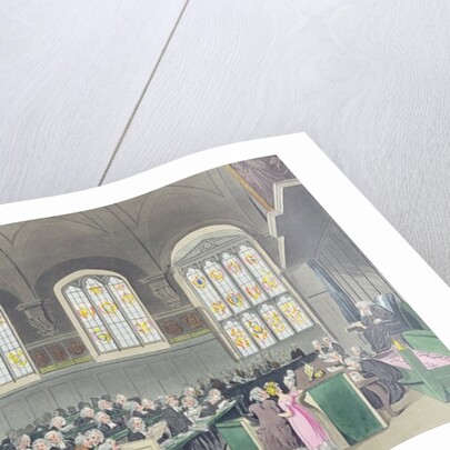 Court of Chancery, Lincoln's Inn Hall by T. & Pugin A.C. (after) Rowlandson