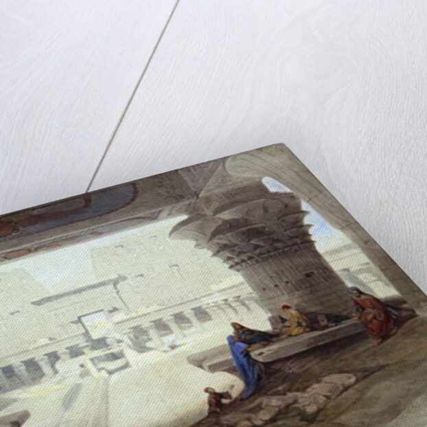 View from under the Portico of the Temple of Edfu, Upper Egypt, 1846 by David Roberts