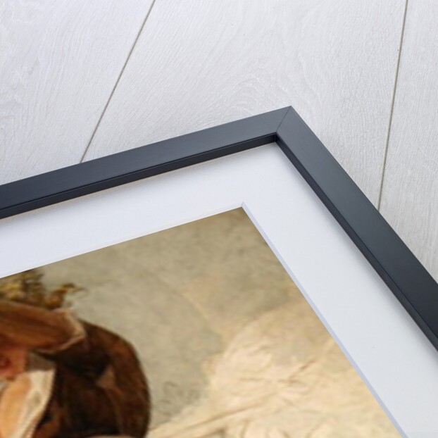 A peasant girl shading her eyes by Joshua Cristall