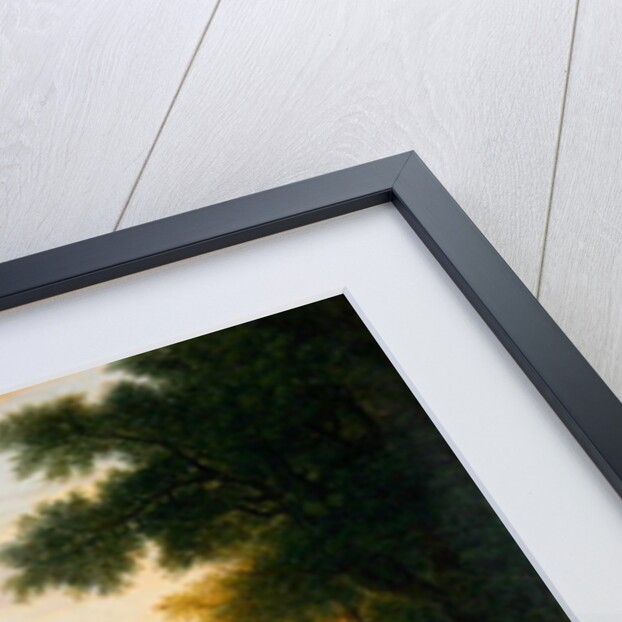 Classical landscape with figures and animals, Sunset, 1754 by John Wootton